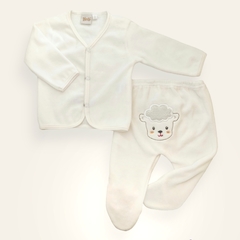 Conjunto plush ovejita crudo