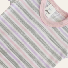 Body rayado Sol rosa - comprar online