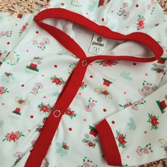 Campera algodón ZORROS rojo - Carcajada Ropa de Chicos