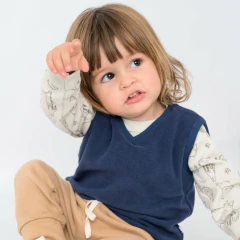 Chaleco polar JONY azul en internet