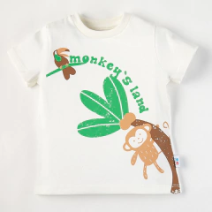 Remera MONITO crudo