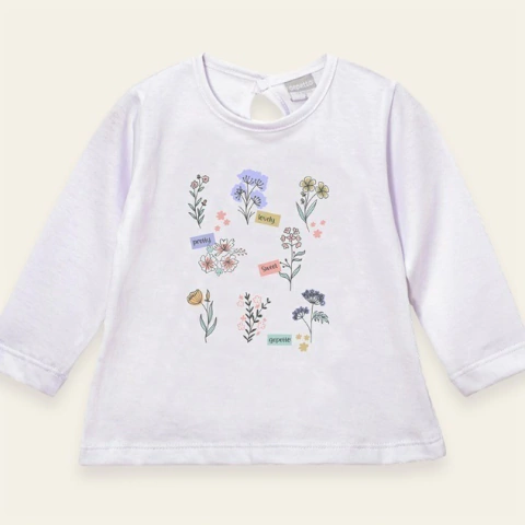 Remera garden blanco