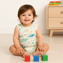 Body S/M Dinos - Carcajada Ropa de Chicos