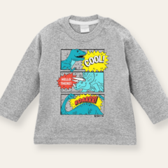 Remera COOL gris melange