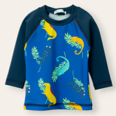 Remera UV50 IGUANAS azul