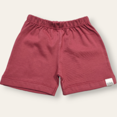 Short algodón ZOEL bordó - comprar online