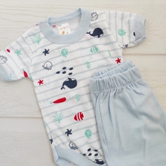 Short algodón MURANO celeste - comprar online
