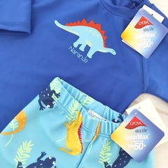 Short UV50 IGUANAS turquesa - Carcajada Ropa de Chicos