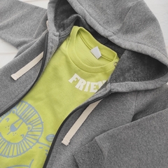 Campera elastizada BOMBAY gris topo - comprar online