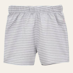 Short algodón RAYAS gris