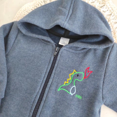 Campera frisa PETER azul melange - Carcajada Ropa de Chicos