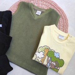 Chaleco polar JONY verde musgo - comprar online