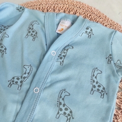 Enterito JIRAFITAS celeste pastel - Carcajada Ropa de Chicos