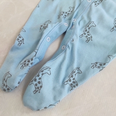 Enterito JIRAFITAS celeste pastel - tienda online