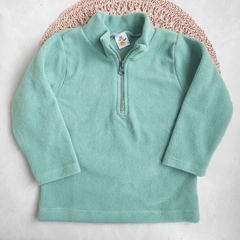 Buzo polar HOLLY verde - Carcajada Ropa de Chicos