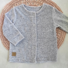 Saquito plush SIENA gris melange