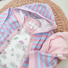 Campera algodón LUPE rosa - comprar online