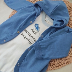 Campera algodón azul - comprar online