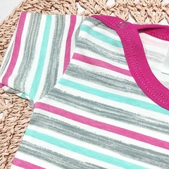 Body rayado Sol fucsia - Carcajada Ropa de Chicos