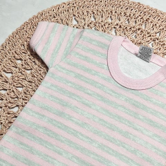Body rayado rosa y gris - comprar online