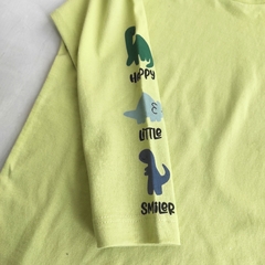 Remera MANGA DINOS verde manzana en internet