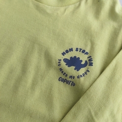 Remera MANGA DINOS verde manzana - Carcajada Ropa de Chicos