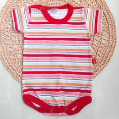 Body rayado Tina rojo