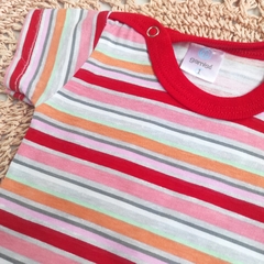 Body rayado Tina rojo - comprar online