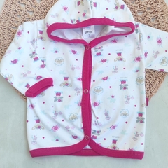 Campera algodón ZORROS fucsia