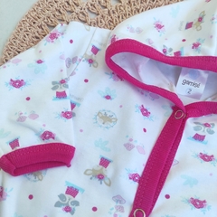 Campera algodón ZORROS fucsia - comprar online