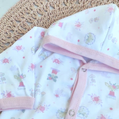 Campera algodón ZORROS rosa - comprar online