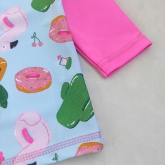 Remera UV50 INFLABLES chicle - tienda online