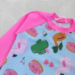 Remera UV50 INFLABLES chicle - Carcajada Ropa de Chicos