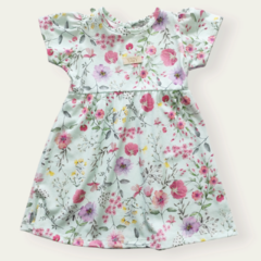 Vestido ANAHI aqua - Carcajada Ropa de Chicos