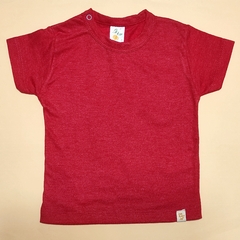 Remera básica rojo melange