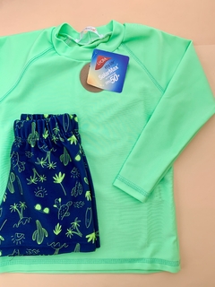 Remera UV50 Verde talles 4 y 6 años en internet