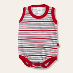 Body S/M rayado Sol rojo