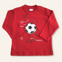 Remera arco futbol rojo - comprar online