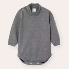 Body media polera gris topo