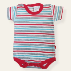 Body Rayado Leo rojo
