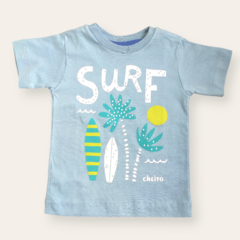 Remera SURF celeste