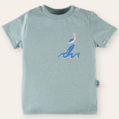 Remera BEACH espalda estampada