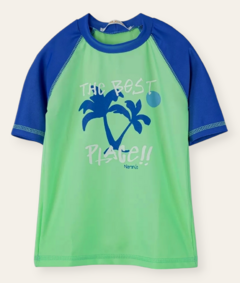 Remera UV50 The best verde talles 4 y 6 años