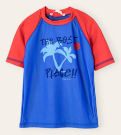 Remera UV50 The best azul talles 4 y 6 años
