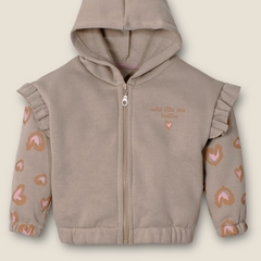Campera frisa KARINA visón - comprar online