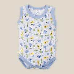 Body S/M animalitos celeste - comprar online