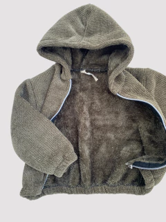 Campera chenille verde en internet