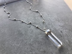 colar Dristhi de cristal em prata 925