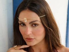 Headpiece Aya Cristal Ouro