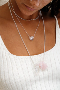 chocker Caraíva de pedra da lua em prata 4